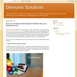 How Can a Professionally Designed Websites Help your Business Grow?