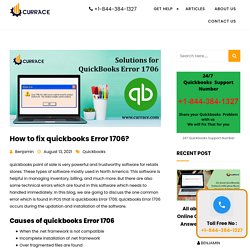 Solutions for QuickBooks Error 1706