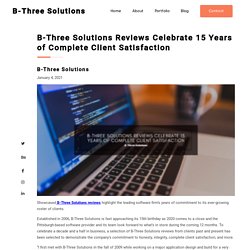 15 Years of Complete Client Satisfaction
