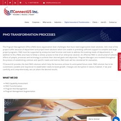 PMO Solutions and Services in Chicago USA - ITConnectUS