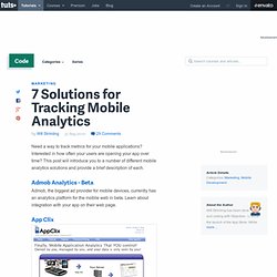 Analytics - overview of existing services