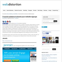 5 social solutions to boost your website signups