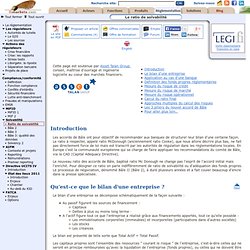 Ratio de solvabilité - Ratio Mc Donough - Ratio Cooke