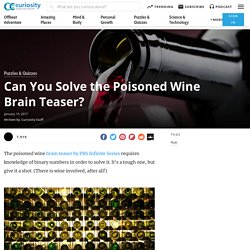 Can You Solve the Poisoned Wine Brain Teaser?