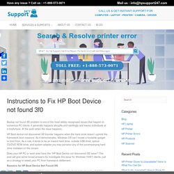 [Solved]: How To Fix HP Boot Device not found 3f0 issue? +1866-664-6085