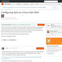 [SOLVED] Configuring QoS on a Cisco ASA 5505 - VoIP Forum