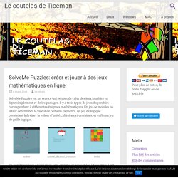 SolveMe Puzzles: créer et jouer à des jeux mathématiques en ligne