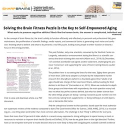 Solving the Brain Fitness Puzzle Is the Key to Self-Empowered Aging