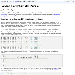 Solving Every Sudoku Puzzle