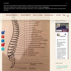 LA SOMATIZZAZIONE EMOTIVA DELLA COLONNA VERTEBRALE