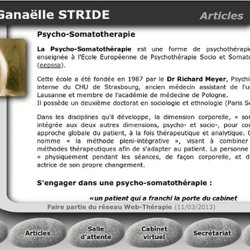 Psycho-Somatotherapie - Ganaëlle STRIDE - Psychosomatothérapeute - Art-analyste