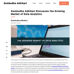 Sombudha Adhikari Discusses the Growing Market of Data Analytics