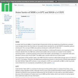 Some basics of MBR v/s GPT and BIOS v/s UEFI - Manjaro