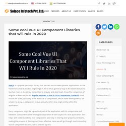 Some cool Vue UI Component Libraries that will rule In 2020
