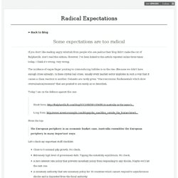 Some expectations are too radical - Radical Expectations