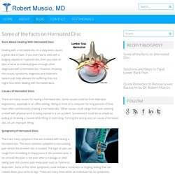 Some of the facts on Herniated Disc