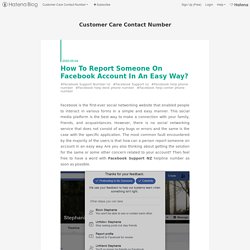 How To Report Someone On Facebook Account In An Easy Way?