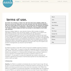 Terms of Use - Dabble