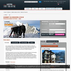 Sommet du Bishorn 4159 m, Stage à Chamonix