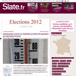 Sondages: faut-il tester Le Pen et Bayrou au second tour?