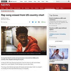 Rap song erased from US country chart