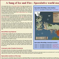 A Song of Ice and Fire - Speculative world map