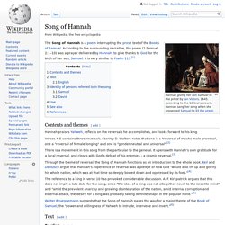 Song of Hannah - Wikipedia