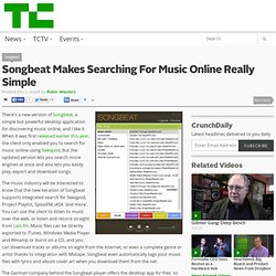Songbeat Makes Searching For Music Online Really Simple
