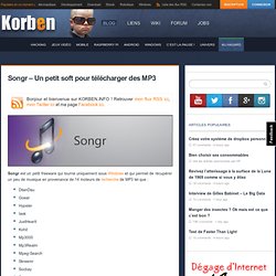 Songr – Un petit soft pour télécharger des MP3