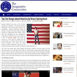 Top Ten Songs about America by Bruce Springsteen