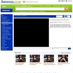 How to Play Songs on the Recorder video from Answers