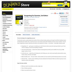 Songwriting For Dummies, 2nd Edition:Book Information