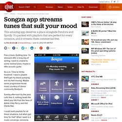 Songza app streams tunes that suit your mood
