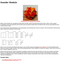 Sonobe module