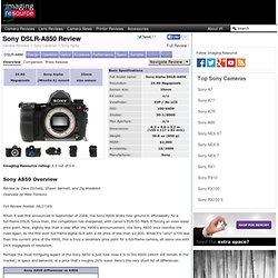 Sony Alpha DSLR-A850 Digital Camera - Full Review - The Imaging