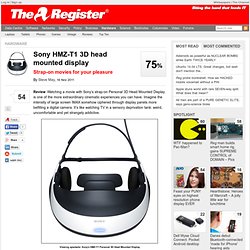 Sony HMZ-T1 3D head mounted display