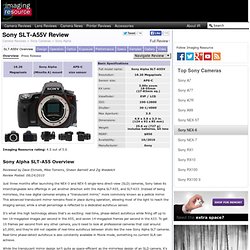 Sony Alpha SLT-A55V Digital Camera - Full Review - The Imaging Resource!