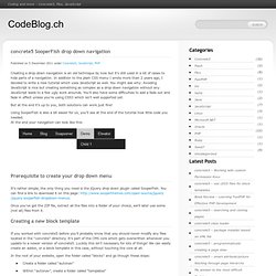 concrete5 SooperFish drop down navigation « CodeBlog.ch