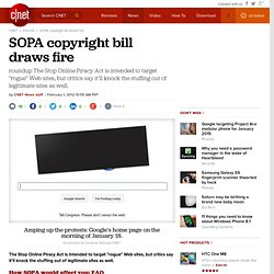 SOPA copyright bill draws fire
