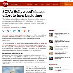 SOPA: Hollywood's latest effort to turn back time