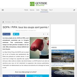 SOPA / PIPA: tous les coups sont permis !