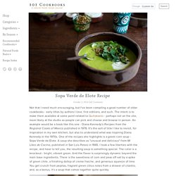 Sopa Verde de Elote Recipe