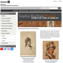 Sophia Burthen Pooley, Part of the Family
