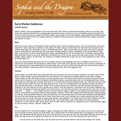 Sophia and the Dragon - Early Wisdom Goddesses