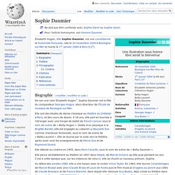 Sophie Daumier - 1934-2004