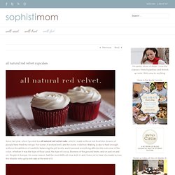 all natural red velvet cupcakes