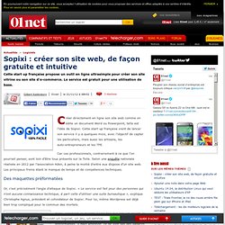 Sopixi : créer son site web, de façon gratuite et intuitive