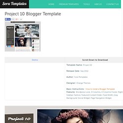 Project 10 Blogger Template