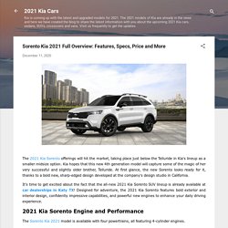 Sorento Kia 2021 Full Overview