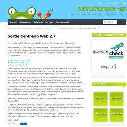 4/01/2016 Sortie Centreon Web 2.7